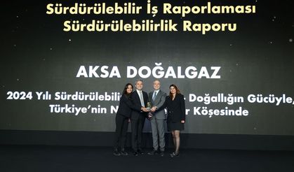 Aksa Doğalgaz’ın Sürdürülebilirlik Raporu’na Ödül